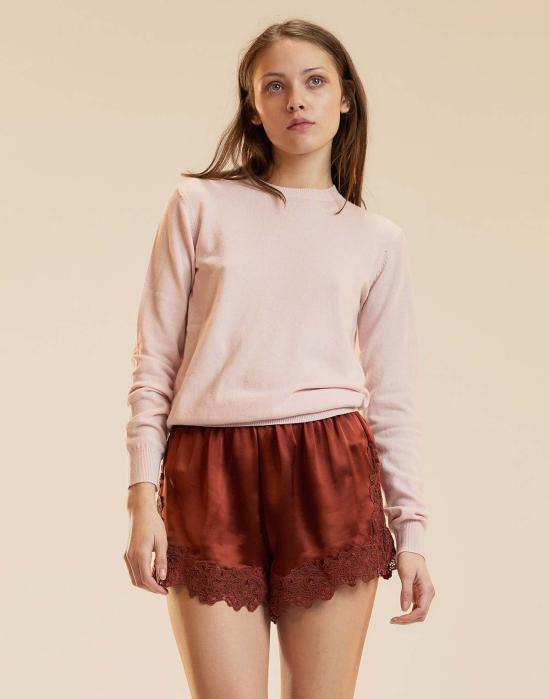  신시아 로리 숏팬츠 신시아 로울리 가르보 레이스 쇼츠 러스트 - CYNTHIA ROWLEY