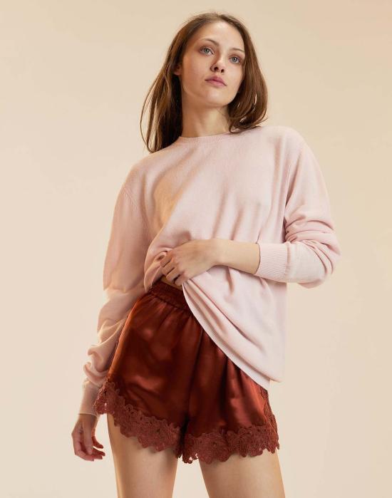  신시아 로리 숏팬츠 신시아 로울리 가르보 레이스 쇼츠 러스트 - CYNTHIA ROWLEY