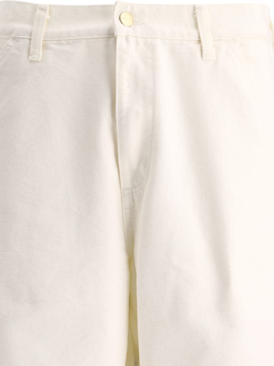 26SS 칼하트 WIP 디어본 캔버스 싱글 니 팬츠 I031497D6 02 White - CARHARTT WIP