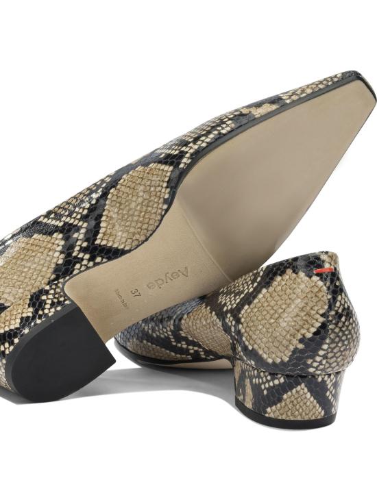 26SS 에이드 힐/펌프스 RORYSNAKE PRINT CALF LEATHERHAZELNUT Beige - AEYDE