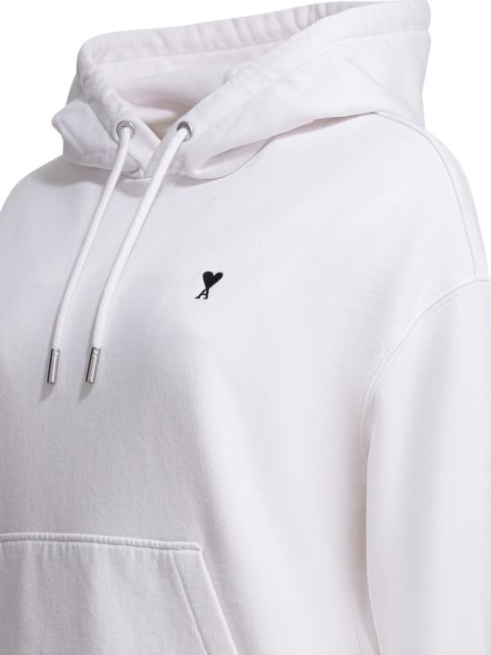 26FW 아미 ADC 콘트라스트 하트 후드 티셔츠 FSW767 730100 White - AMI