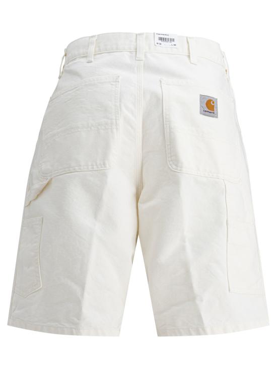 26SS 칼하트 WIP 싱글 니 쇼츠 I027942D6 02 White - CARHARTT WIP