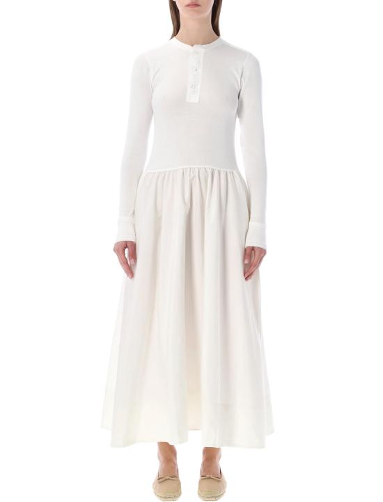 26SS 랄프 로렌 롱 원피스 211A96347 001 NEVIS WHITE