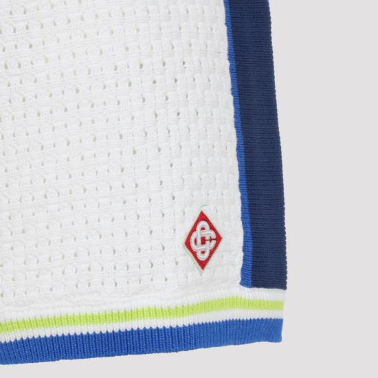 26SS 카사블랑카 숏팬츠 MSS26KW131101 WHITE BLUE - CASABLANCA