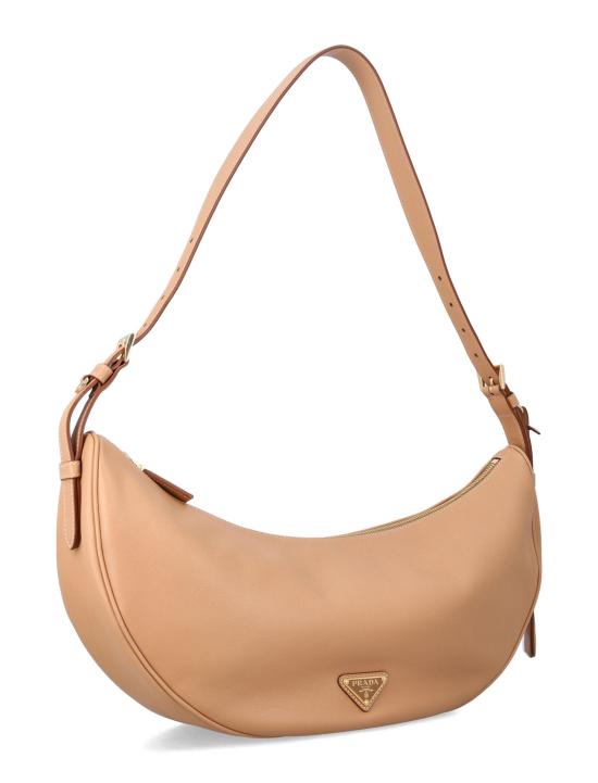 25FW 프라다 데미룬 라지 레더 숄더백 1BC2552CYS F0018 NATURAL - PRADA