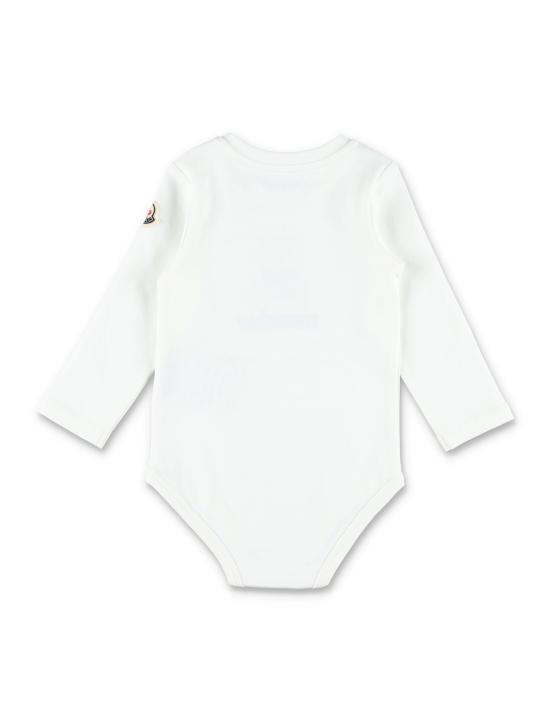 26SS [키즈] 몽클레어 오버롤 8P000038392E F07 WHITE BLACK - MONCLER