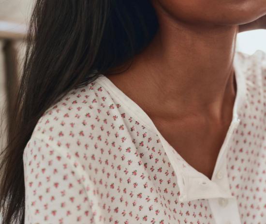  더 그레이트 민소매 티셔츠 위대한. 크롭 슬립 헨리 탑 - THE GREAT