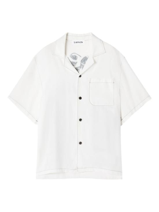 26SS 랑방 반팔 셔츠 RM SI0011 6257 P26 00 White