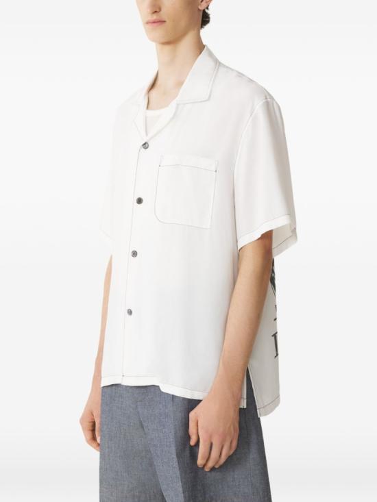 26SS 랑방 반팔 셔츠 RM SI0011 6257 P26 00 White - LANVIN