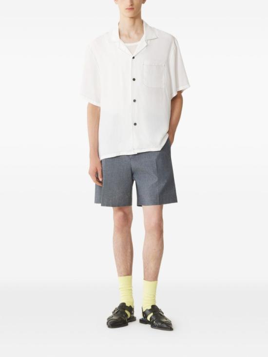 26SS 랑방 반팔 셔츠 RM SI0011 6257 P26 00 White - LANVIN