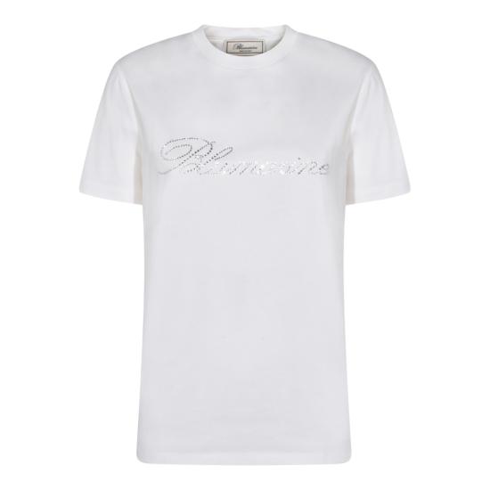 26SS 블루마린 반팔 티셔츠 P622T130AC9916 White