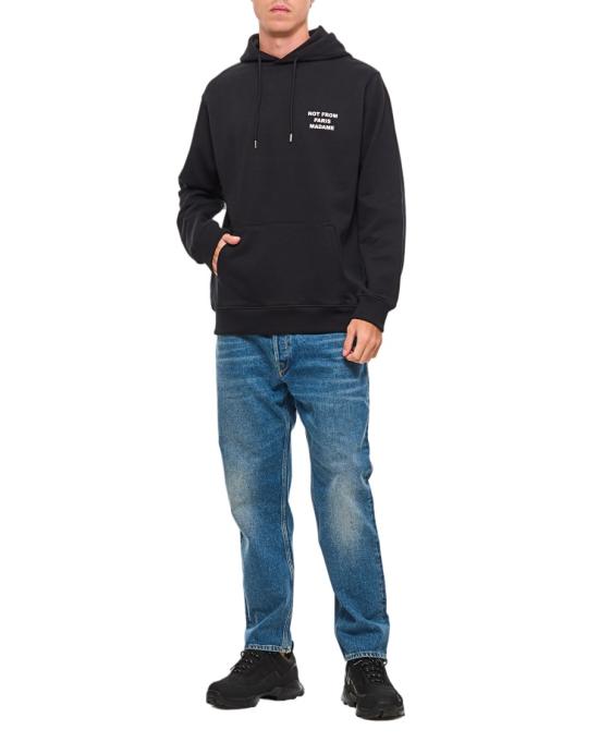  드롤드무슈 후드 티셔츠 PERMHO162CO127BL Black - DROLE DE MONSIEUR