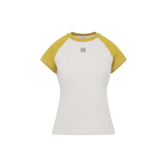 26SS 로에베 스몰 핏 티셔츠 S540Y22X76 White