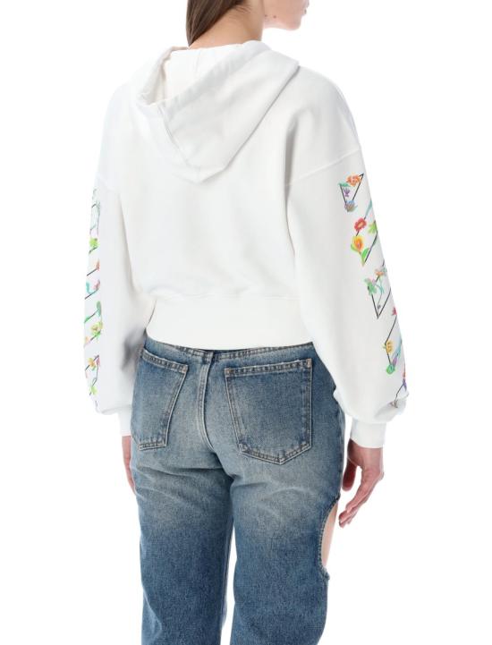 26SS 오프화이트 후드 티셔츠 OWBB056S26FLE001 Grey - OFF WHITE