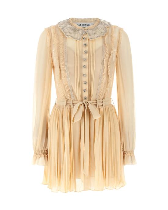 26SS 셀프 포트레이트 숏 원피스 5756773 Neutrals