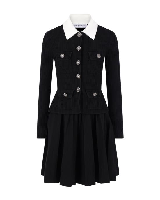 26SS 셀프 포트레이트 미디 원피스 6978272 Black