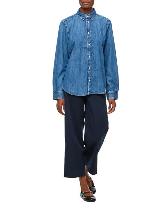  폴로 랄프로렌 데님 셔츠 211969458001MERCEDWASH Blue - POLO RALPH LAUREN