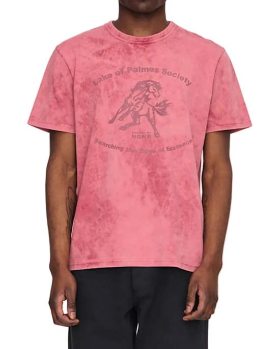  팜즈 반팔 티셔츠 팜스 레이크 티셔츠 레드 - PALMES