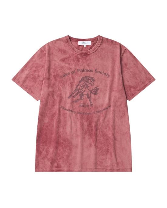  팜즈 반팔 티셔츠 팜스 레이크 티셔츠 레드