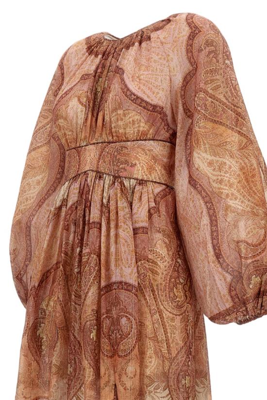 26SS 짐머만 롱 원피스 5947DRS262TBML Brown - ZIMMERMANN