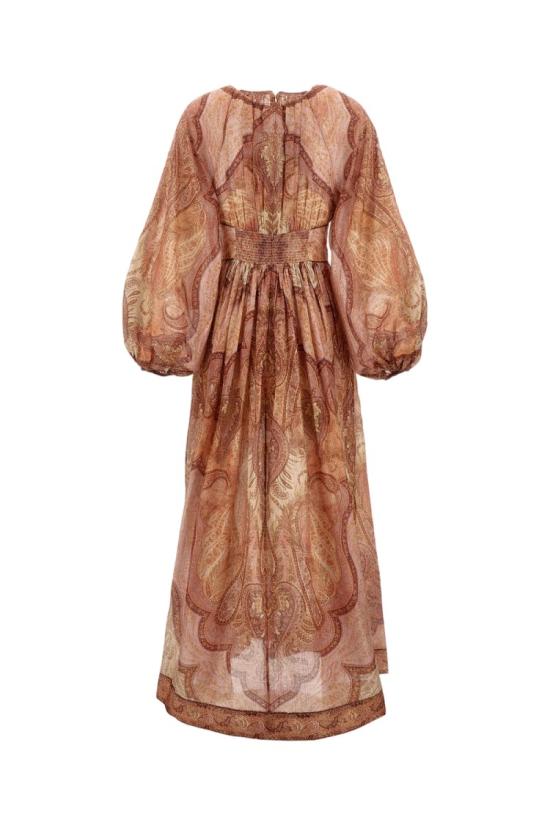 26SS 짐머만 롱 원피스 5947DRS262TBML Brown - ZIMMERMANN