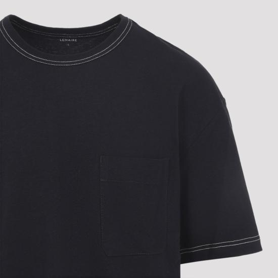 26SS 르메르 반팔 티셔츠 TS0010 LJ1010 Black - LEMAIRE