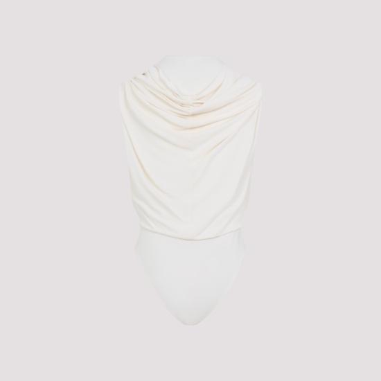 26SS 알라이아 바디수트 티셔츠 AA9B0426J090C White - ALAIA