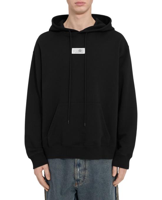  MM6 메종마르지엘라 뉴메릭 후드 티셔츠 SH0GU0033M25025900 Black - MM6 MAISON MARGIELA