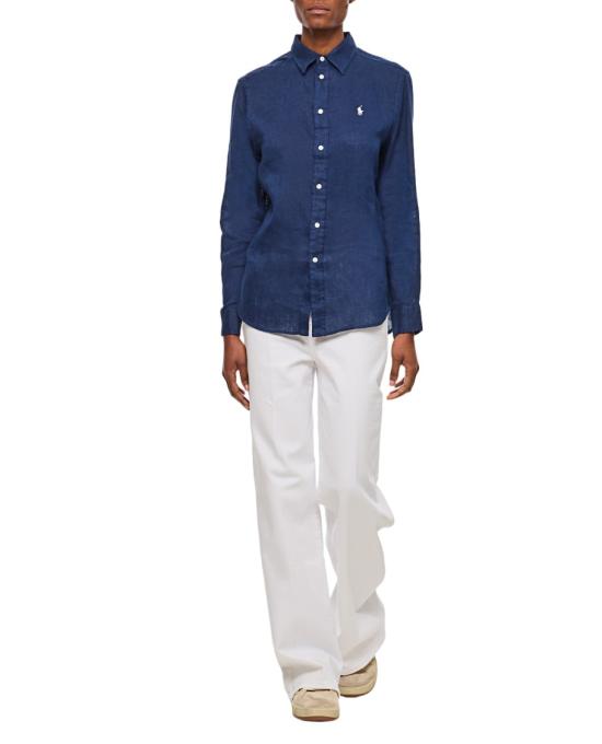  폴로 랄프로렌 포니 자수 리넨 셔츠 (211970730009) 211970730519NEWPORTNAVY Blue - POLO RALPH LAUREN