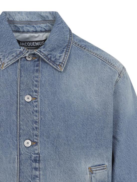 26SS 자크뮈스 데님 자켓 OUM00155 AD00038 33C Blue - JACQUEMUS
