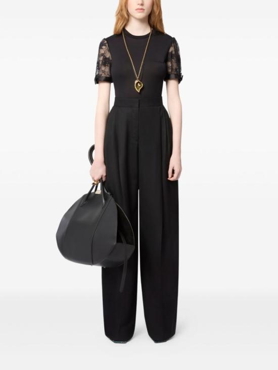 26SS 니나리찌 반팔 티셔츠 26PJTO014 CO1115 U9000 Black - NINA RICCI