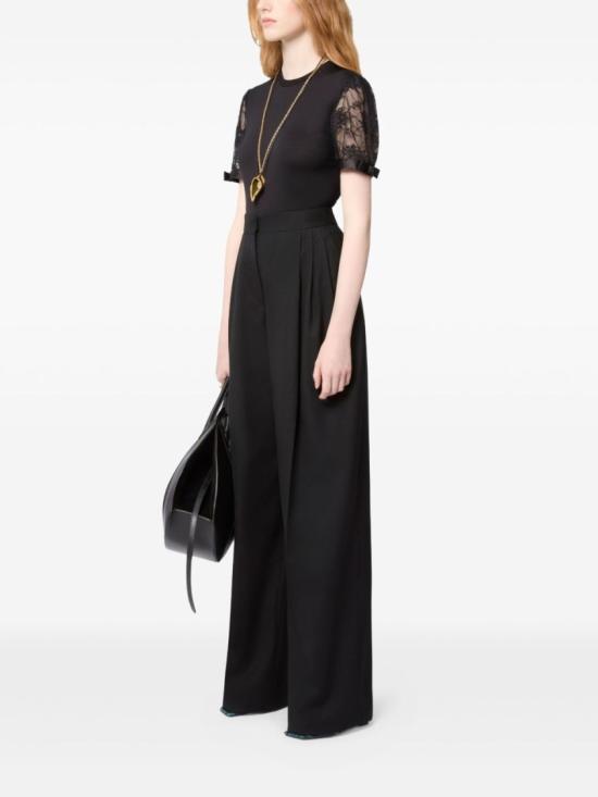 26SS 니나리찌 반팔 티셔츠 26PJTO014 CO1115 U9000 Black - NINA RICCI