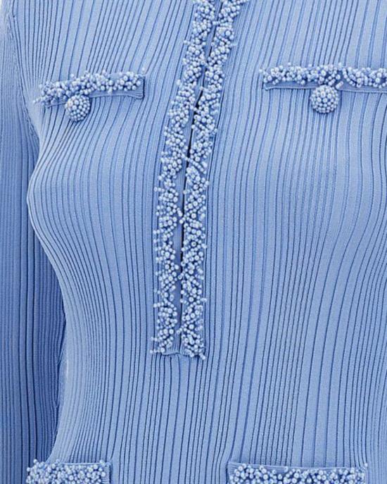 26SS 셀프 포트레이트 미디 원피스 838540 Blue - SELF PORTRAIT