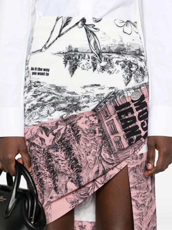 25SS 모스키노 미디 스커트 A01043232 Pink - MOSCHINO