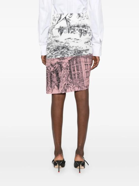 25SS 모스키노 미디 스커트 A01043232 Pink - MOSCHINO