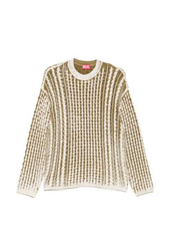 26SS 디젤 리버스 프린트 케이블 니트 A21425 0GFCN 5EY Neutrals