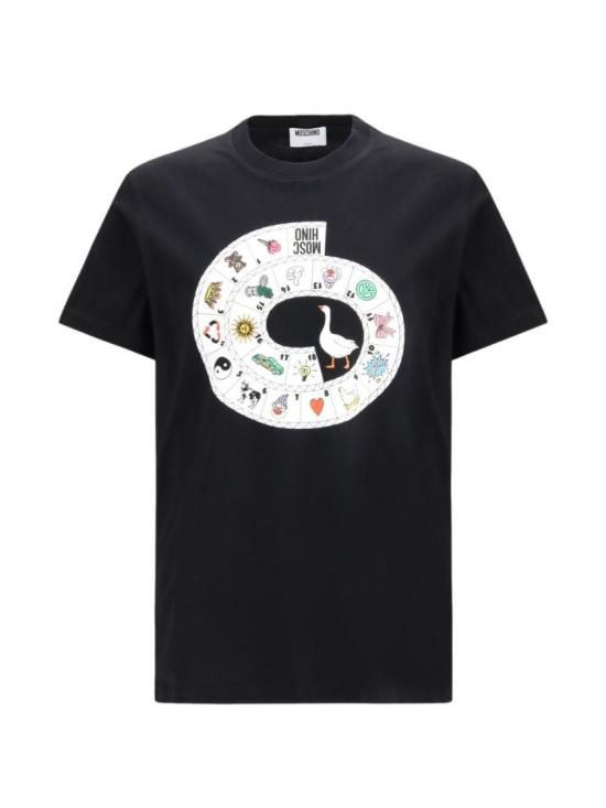 26SS 모스키노 반팔 티셔츠 A0706 0241 1555 Black
