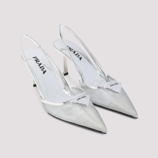 26SS 프라다 힐/펌프스 1I891NF075 1ABL White - PRADA