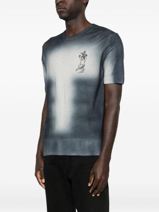 26SS 비비안웨스트우드 반팔 티셔츠 27010030 Y004I K410 Blue - VIVIENNE WESTWOOD