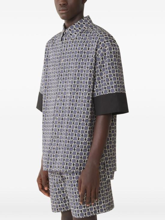 26SS 랑방 반팔 셔츠 RM SI0006 6282 P26 B110 Grey - LANVIN