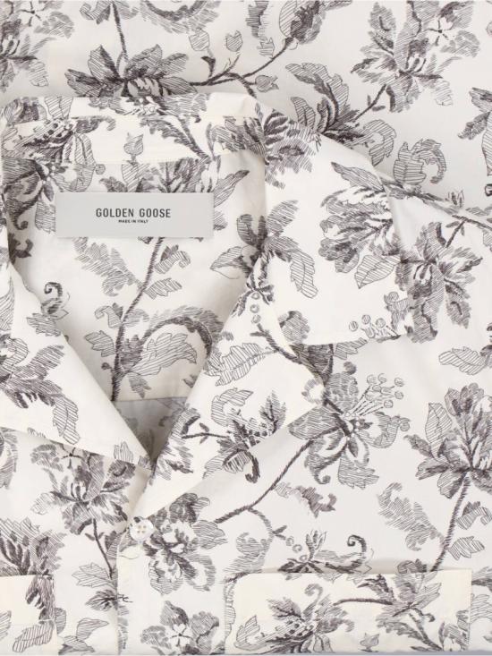 26SS 골든구스 반팔 셔츠 GMP02655 P00233383259 White - GOLDEN GOOSE