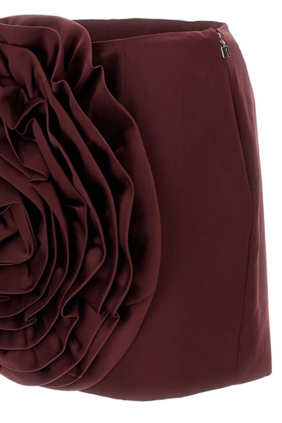 26SS 로테이트 바이 크리스텐슨 숏 스커트 11482027342734 Burgundy - ROTATE BY BIRGERCHRISTENSEN