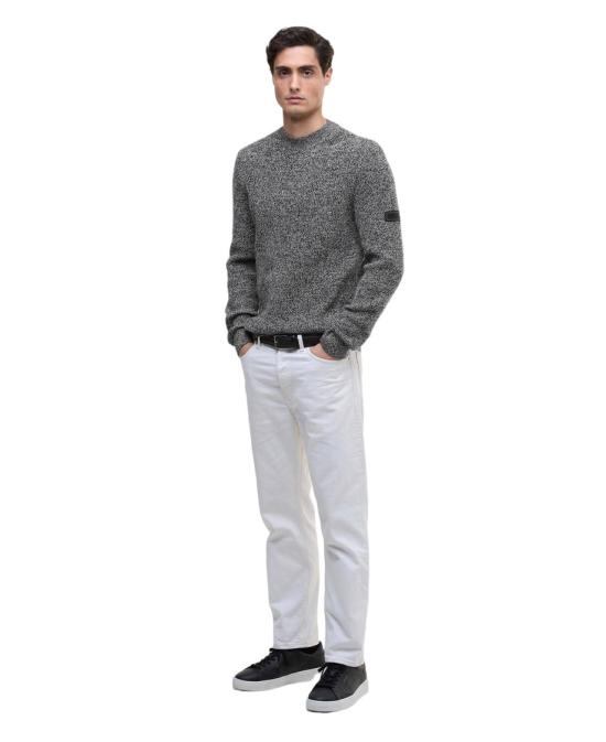 25FW 바버 스웨터 MKN1687BK11 Grey - BARBOUR