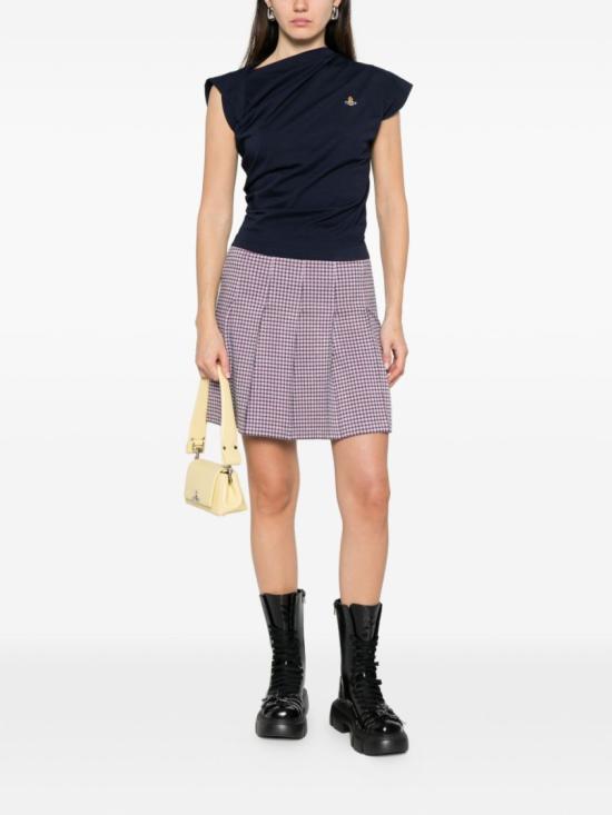 26SS 비비안웨스트우드 반팔 티셔츠 1504000A J001M K410 Blue - VIVIENNE WESTWOOD