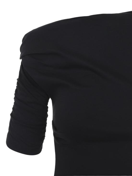26SS 자크뮈스 드라페아도 미니 드레스 DRW00143 AJ00260 990 Black - JACQUEMUS
