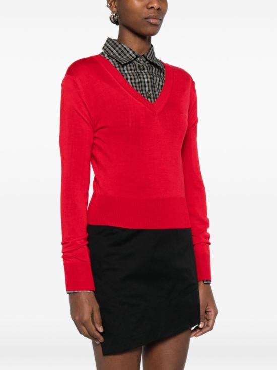 26SS 비비안웨스트우드 스웨터 1803007N Y001A H406 Red - VIVIENNE WESTWOOD