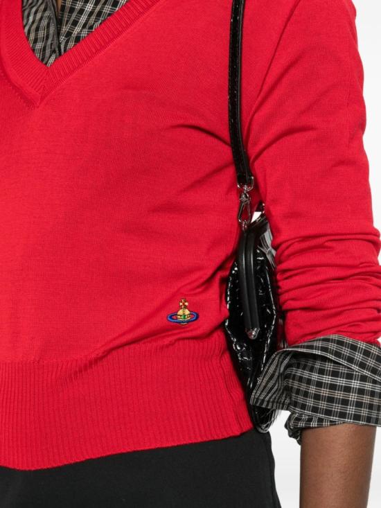 26SS 비비안웨스트우드 스웨터 1803007N Y001A H406 Red - VIVIENNE WESTWOOD