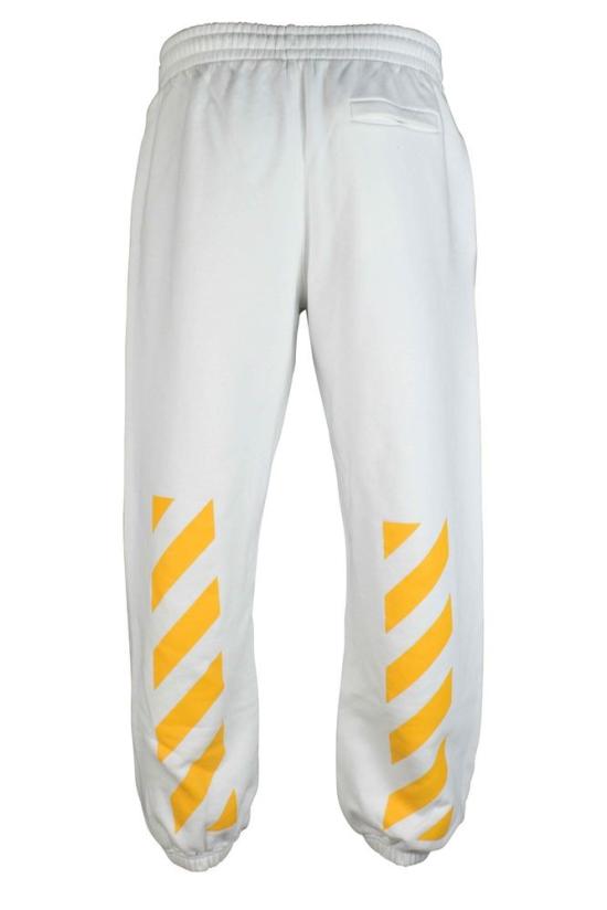  오프화이트 트레이닝/조거 팬츠 사선 스트라이프와 그래픽적인 디자인이 돋보이는 스트레이트 핏 조깅 팬츠 - OFF WHITE