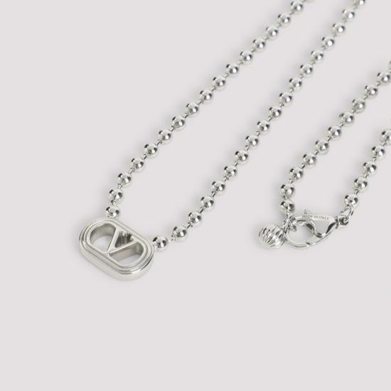 26SS 발렌티노 가라바니 네크리스 8Y2J0BD2MET White - VALENTINO GARAVANI