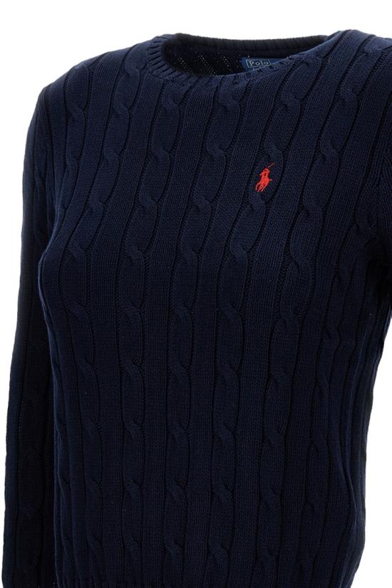 26SS 폴로 랄프로렌 포니 로고 피마코튼 케이블 니트 스웨터 211971869008HUNTERNAVY Blue - POLO RALPH LAUREN